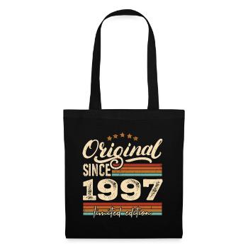 Original 1997 Jahrgang - 1997 Geburtstagsgeschenk - Stoffbeutel - Schwarz - Vorne