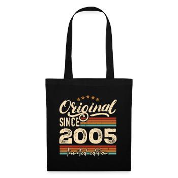 Original 2005 Jahrgang - 2005 Geburtstagsgeschenk - Stoffbeutel - Schwarz - Vorne