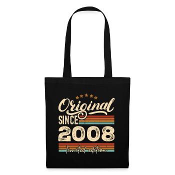 Original 2008 Vintage - Cadeau D’anniversaire 2008 - Sac en tissu - noir - Devant