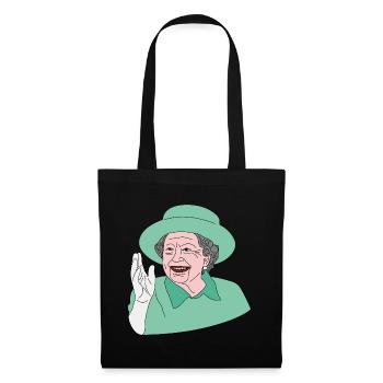 Notre Majesté la reine Elizabeth II. - Sac en tissu - noir - Devant