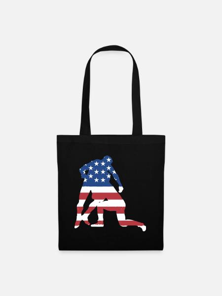 Sport Us Flag Wrestling - Stoffbeutel - Schwarz