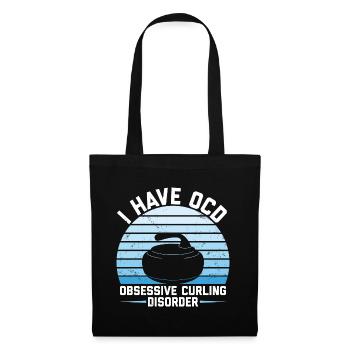 Curling - Sac en tissu - noir - Devant