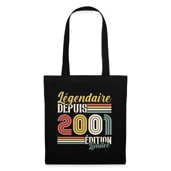 Légendaire Depuis 2001 - Sac en tissu - noir - Devant