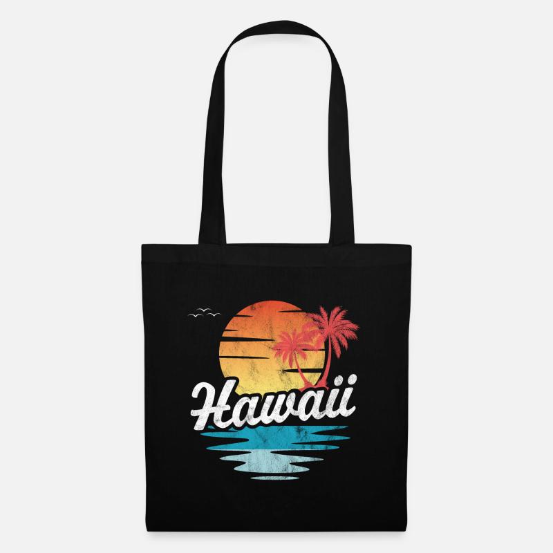 Hawai - Stoffbeutel - Schwarz