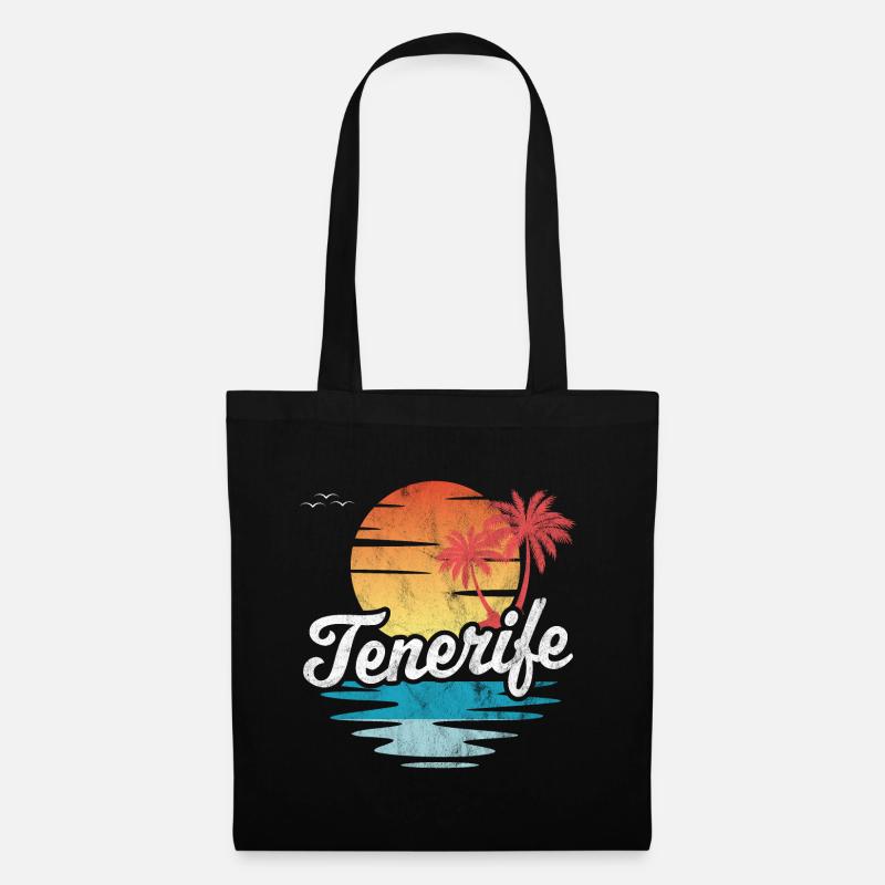Teneriffa - Stoffbeutel - Schwarz