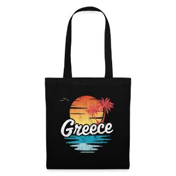 Grèce - Sac en tissu - noir - Devant