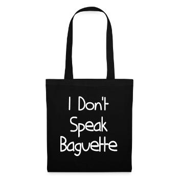 BAGUETTE CHEMISE - Sac en tissu - noir - Devant