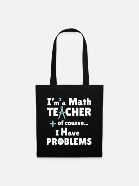 Ich bin Mathelehrer - Stoffbeutel - Schwarz