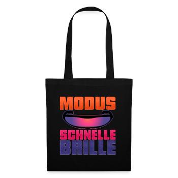 Schnelle Brille Modus - Stoffbeutel - Schwarz - Vorne