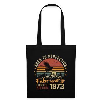 Born in February 1973 Birthday 1973 February - Tote Bag - black - Front