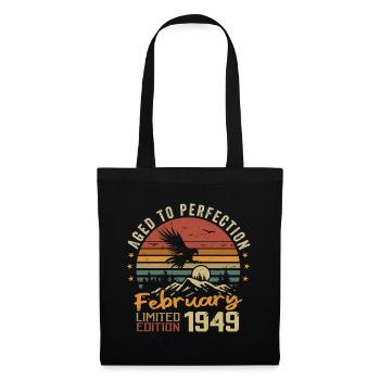 Né en Fevrier 1949 Anniversaire 1949 Février - Sac en tissu - noir - Devant