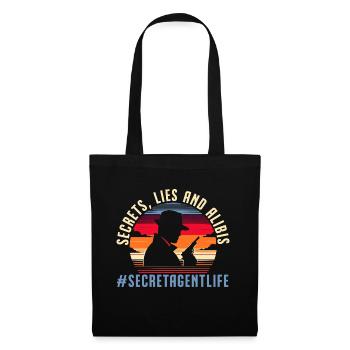 Agent secret Détective de scène de crime infiltré - Sac en tissu - noir - Devant