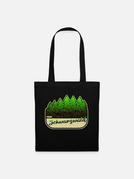 Mein Schwarzwald, Heimatliebe - Stoffbeutel - Schwarz