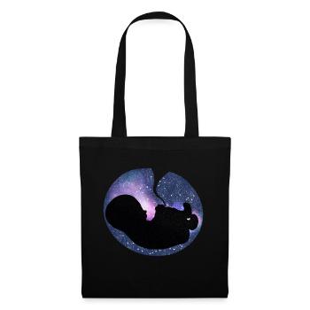 Bébé à ultrasons cadeaux de grossesse - Sac en tissu - noir - Devant