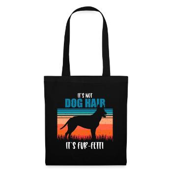 Kelpie australien - Sac en tissu - noir - Devant