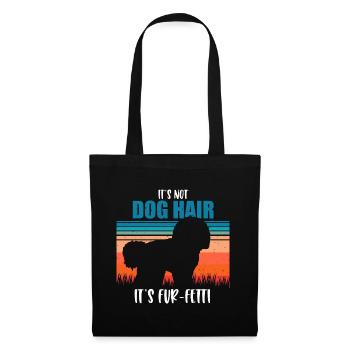 Bichon Frise - Sac en tissu - noir - Devant