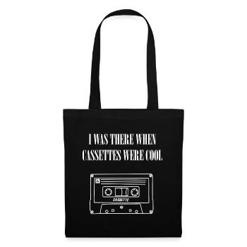 I was there when cassettes where cool T-Shirt - Tote Bag - black - Front