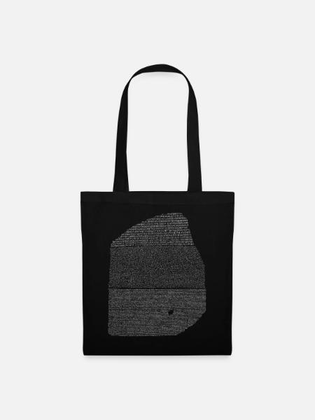 pierre de rosette - Sac en tissu - noir