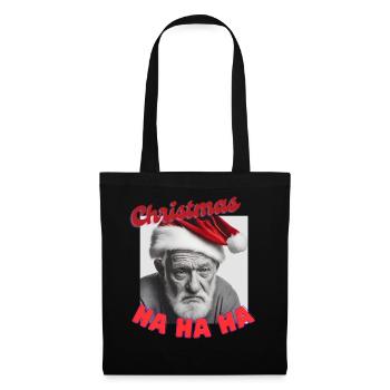 Christmas HAHAHA - Stoffbeutel - Schwarz - Vorne