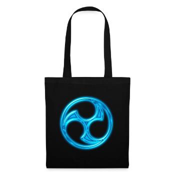 Japan Symbol Mitsu Tomoe Kanji Aikido Judo Karate - Sac en tissu - noir - Devant