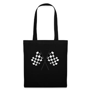 racing flags - Tote Bag - black - Front