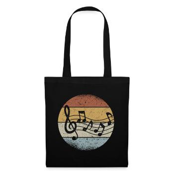 Music Violin Clef Retro Clef - Tote Bag - black - Front