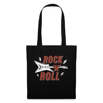 Graphique rock n roll - Sac en tissu - noir - Devant