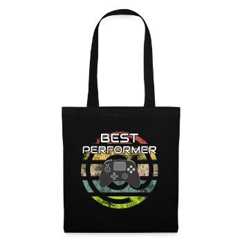 BEST PERFORMER @ Controller Gaming Videospiele - Stoffbeutel - Schwarz - Vorne