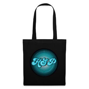 HSP - highly sensitive person circles turquoise - Tote Bag - black - Front