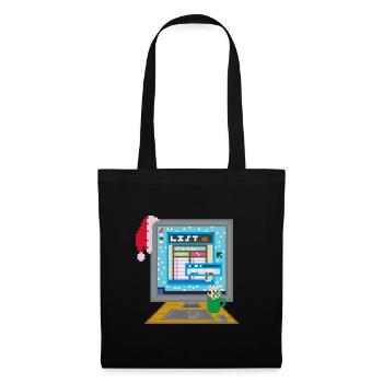 LA LISTE - Sac en tissu - noir - Devant