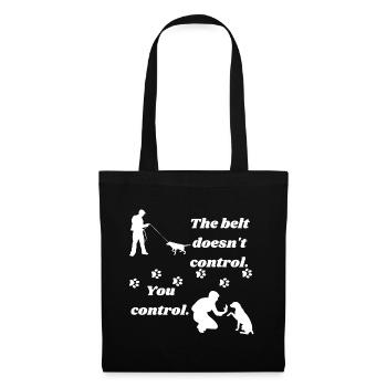 Dog walking - Tote Bag - black - Front