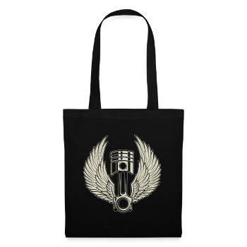 PISTON MER - Sac en tissu - noir - Devant