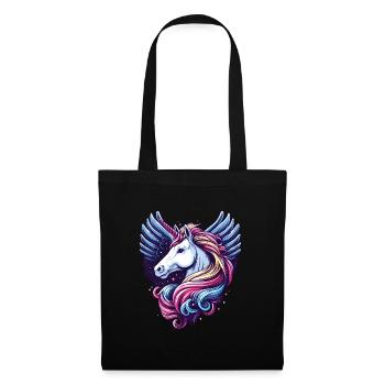 UNICORN FAIRY TALE PRINCESS CASTLE MAGIC CREATIVE - Tote Bag - black - Front