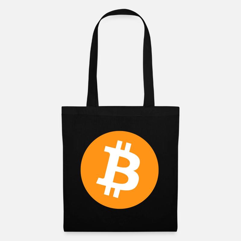 Bitcoin Logo - Stoffbeutel - Schwarz