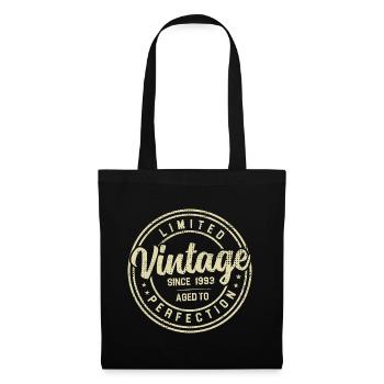 Vintage Des Années 1993 Cadeau D’anniversaire 1993 - Sac en tissu - noir - Devant