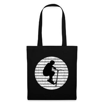 Trickscooter Design pour les fans de scooters stunt - Sac en tissu - noir - Devant