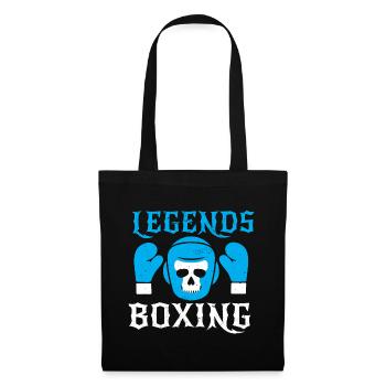 Boxe Boxer Gants de boxe Boxing Club de boxe Club de boxe - Sac en tissu - noir - Devant