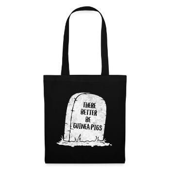 There Better Be Guinea Pigs Tombstone - Tote Bag - black - Front