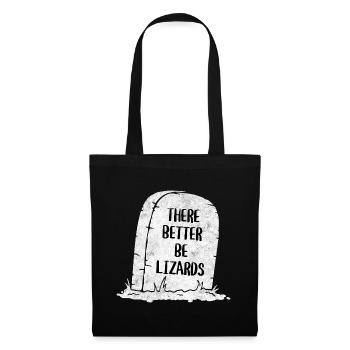 There should be better lizards tombstone - Tote Bag - black - Front