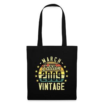 Vintage March 2009 Vintage Birthday Gift 2009 - Tote Bag - black - Front