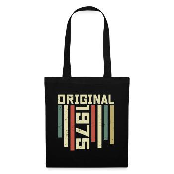1975 Cadeau Rétro 1975 Cadeau Anniversaire 49 ans - Sac en tissu - noir - Devant