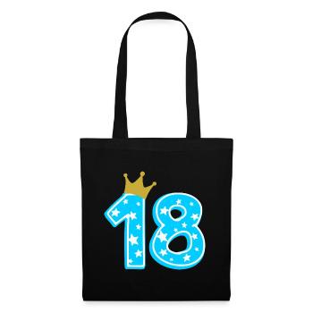 18 Krone 18th birthday 18 years - Tote Bag - black - Front