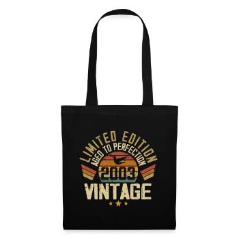 Vintage 2003 Cadeau d’anniversaire 2003 Rétro - Sac en tissu - noir - Devant