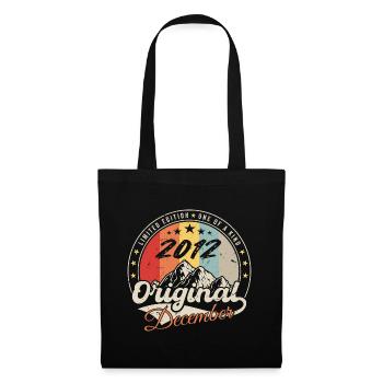 Vintage Birthday Gift - December 2012 - Tote Bag - black - Front