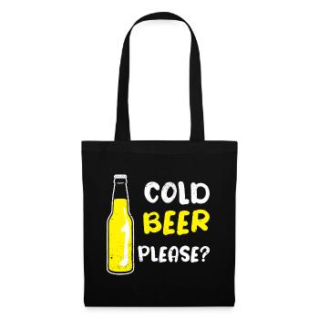 Bière Bière Bière Boire de la bière Alcohol Party - Sac en tissu - noir - Devant