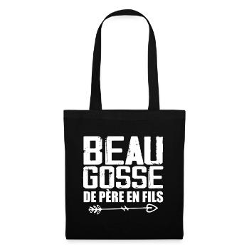 Beau Gosse De Père En Fils - Sac en tissu - noir - Devant