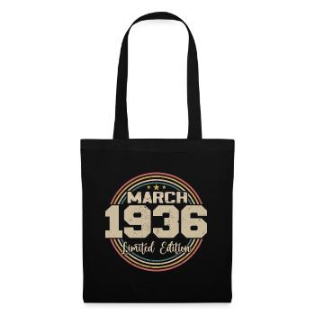 Génial Depuis Mars 1936 Anniversaire 1936 Cadeau - Sac en tissu - noir - Devant