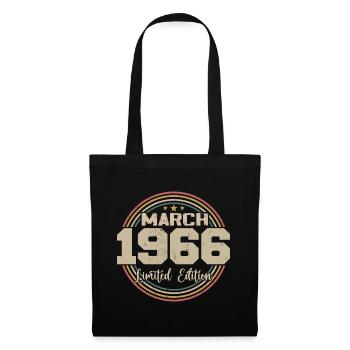 Awesome Since March 1966 Birthday 1966 Gift - Tote Bag - black - Front