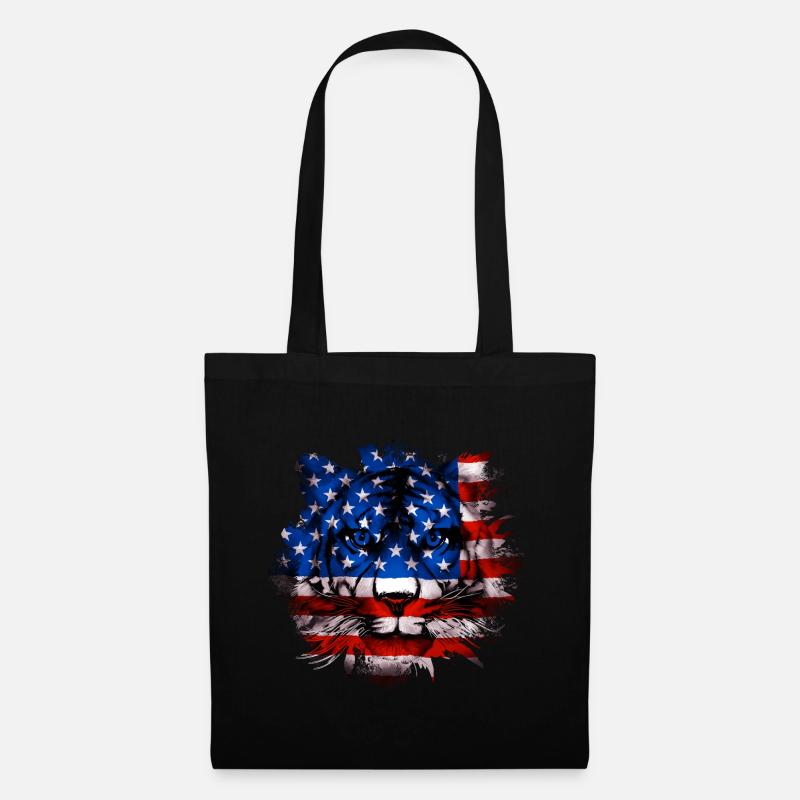 USA - Stoffbeutel - Schwarz