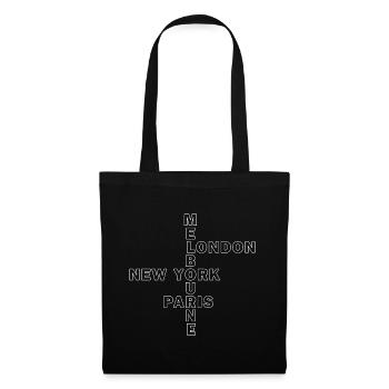 Major Tennis Melbourne Paris London New York light - Tote Bag - black - Front